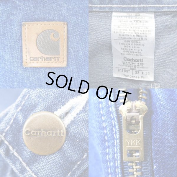 画像3: 00's Carhartt デニムペインターパンツ "W32 L30" (3)