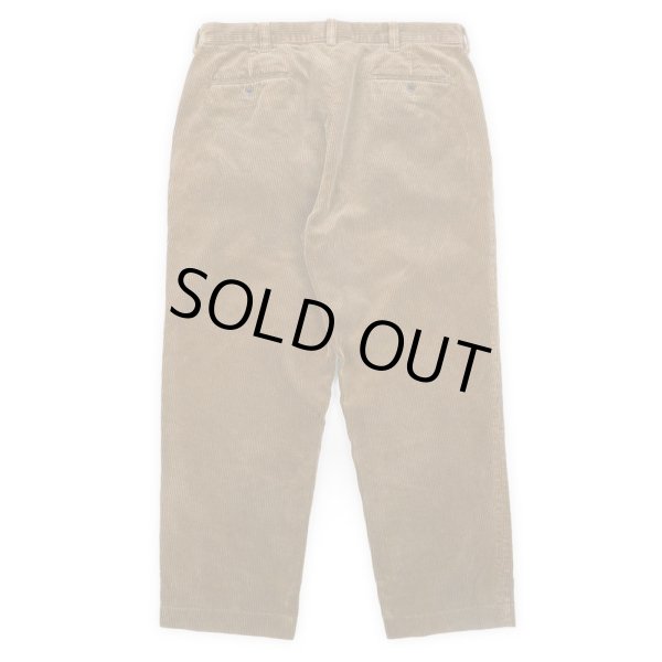 画像2: 90's Polo Ralph Lauren 2タック 太畝コーデュロイトラウザー “BROWN” (2)