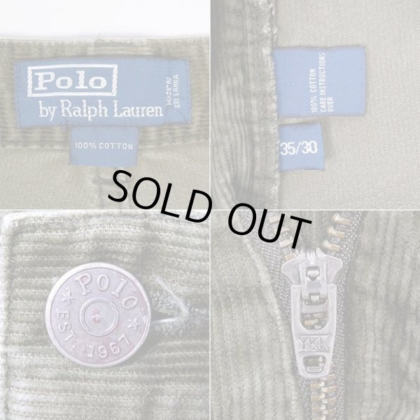 画像4: 90's Polo Ralph Lauren 5ポケット コーデュロイパンツ “OLIVE” (4)