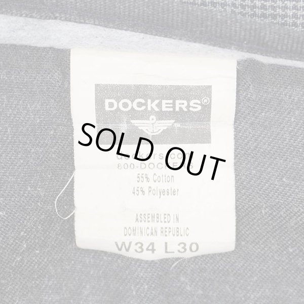 画像4: Early 00's DOCKERS ハウンドトゥース柄 2タック トラウザー "W34 L30" (4)