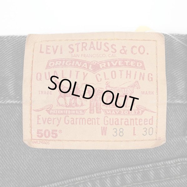画像3: Early 00's Levi's 505 ブラックデニムパンツ "W38 L30 / MADE IN CANADA" (3)