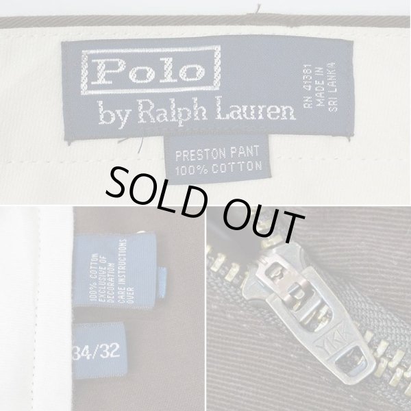 画像3: 00's Polo Ralph Lauren ノータック チノトラウザー “PRESTON PANT / DEADSTOCK” (3)