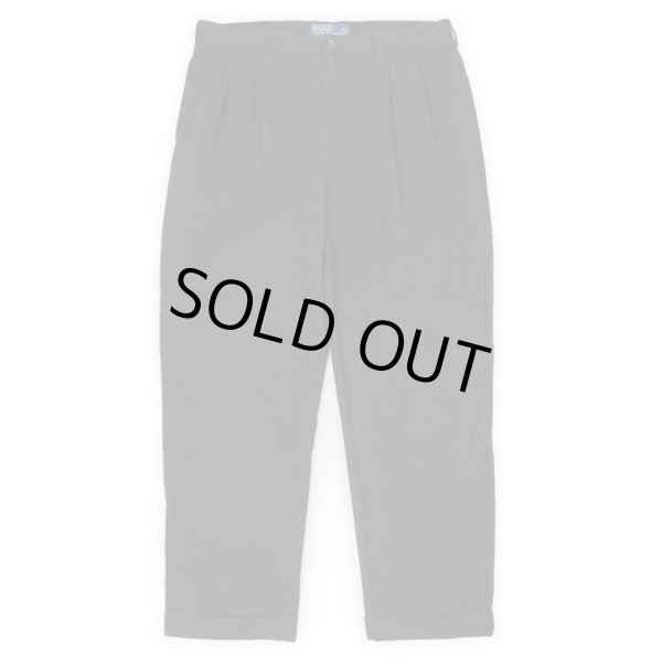画像1: 90's Polo Ralph Lauren 2タック チノトラウザー "HAMMOND PANT / BLACK / W34 L30" (1)