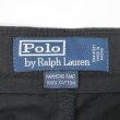 画像3: 90's Polo Ralph Lauren 2タック チノトラウザー "HAMMOND PANT / BLACK / W34 L30" (3)