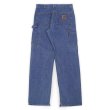 画像2: Early 00's Carhartt ダブルニー デニムペインターパンツ "MADE IN USA / B73 DST" (2)