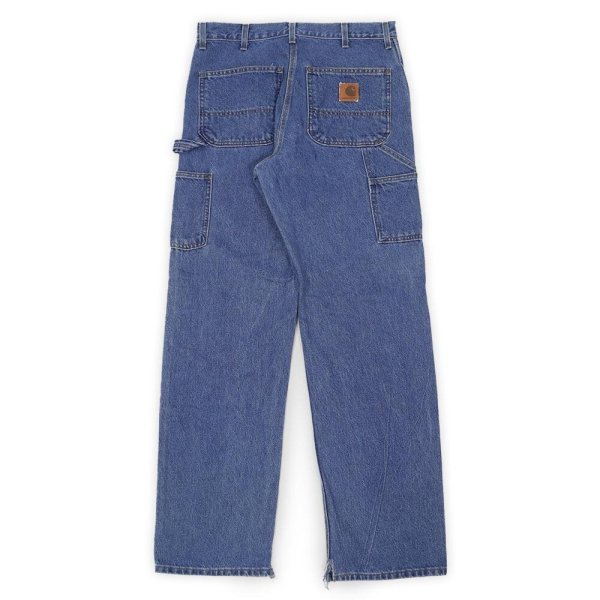 画像2: Early 00's Carhartt ダブルニー デニムペインターパンツ "MADE IN USA / B73 DST" (2)