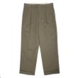 画像1: 00's DOCKERS 2タック ポリエステルトラウザー "DEADSTOCK / Olive / W34 L30" (1)