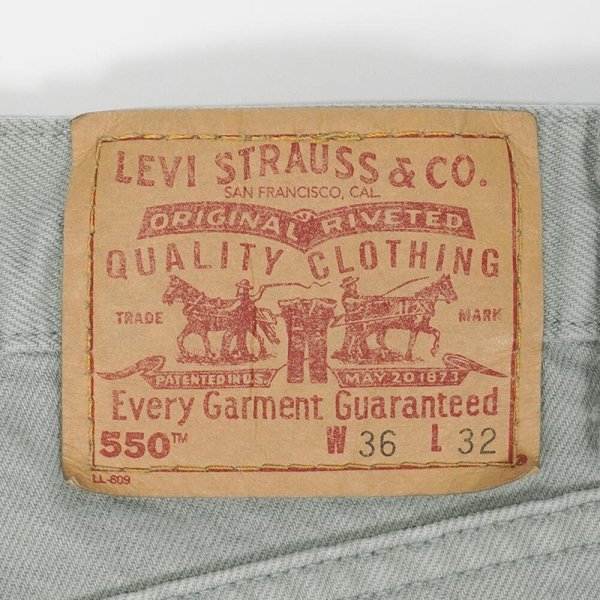 画像3: Early 00's Levi's 550 カラーデニムパンツ "MADE IN USA / W36 L32" (3)