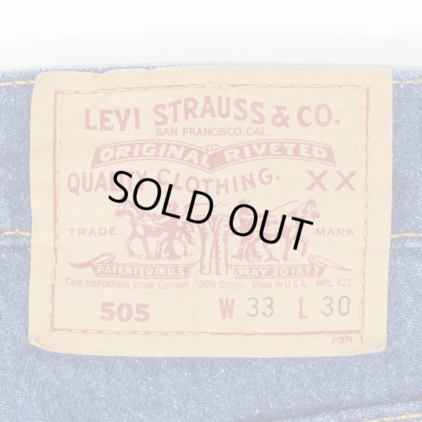 画像3: Early 90's Levi's 505 デニムパンツ "MADE IN USA / Dark Indigo" (3)
