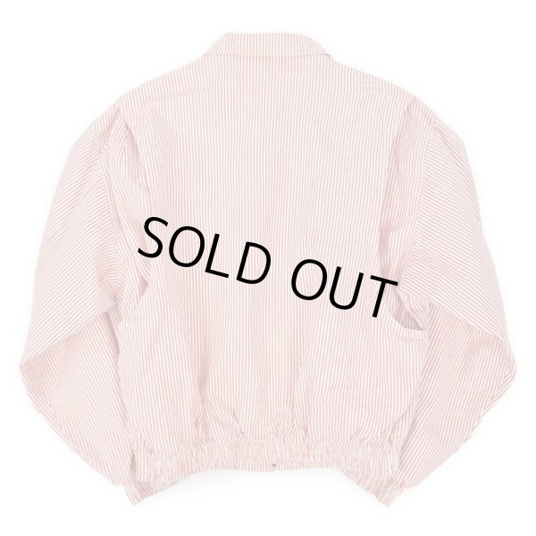 画像2: 90's Claiborne ストライプ柄 コットンブルゾン (2)