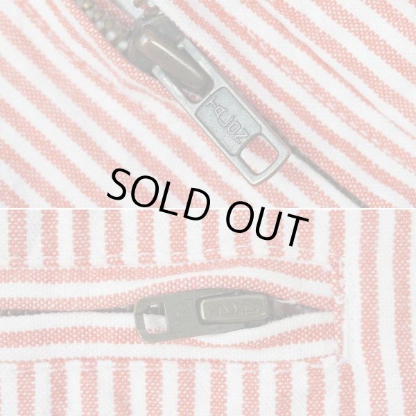 画像4: 90's Claiborne ストライプ柄 コットンブルゾン (4)