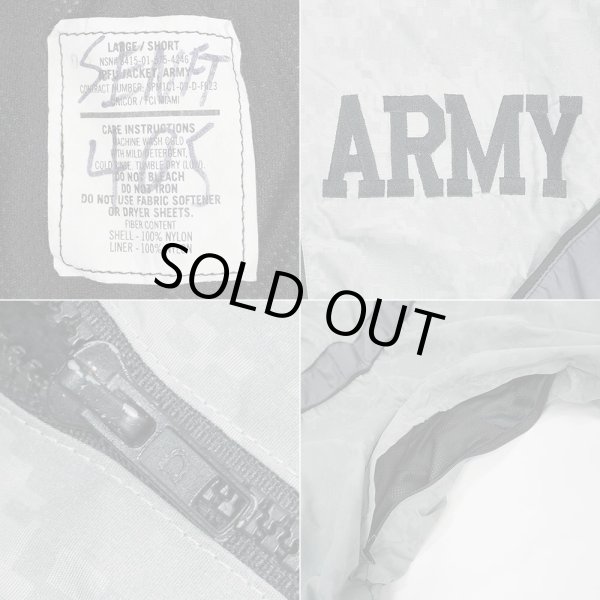 画像3: 00's US.ARMY IPFU ピクセルカモ柄 ナイロントレーニングジャケット "LARGE-SHORT" (3)