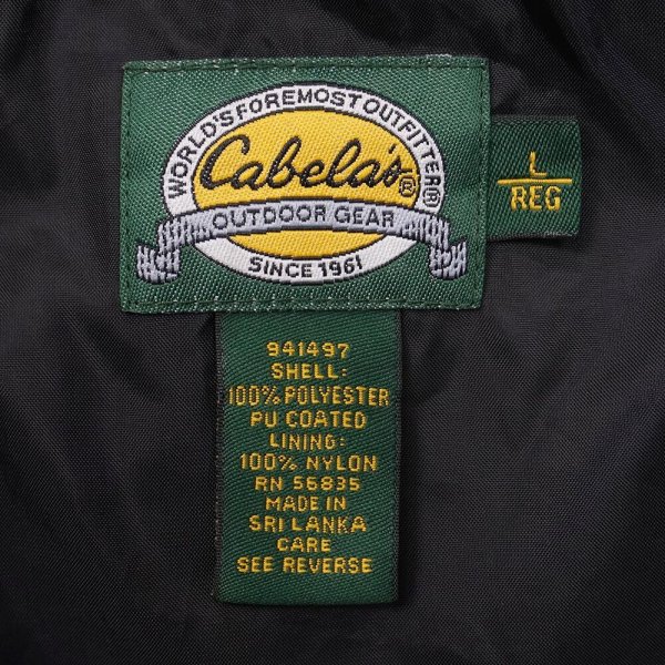 画像2: 90's Cabela's ハンティングプルオーバー "GREEN × BLACK" (2)