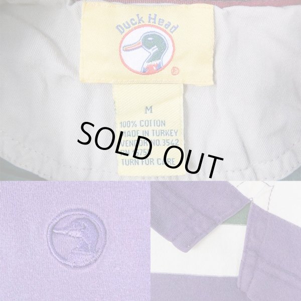 画像2: 90's DUCK HEAD マルチボーダー柄 L/S Tシャツ (2)