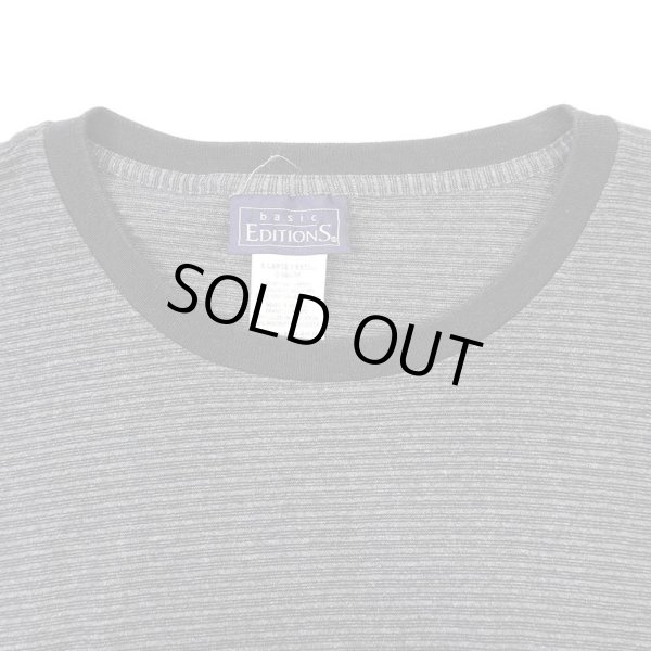 画像3: 90's BASIC EDITIONS L/S マルチボーダーTシャツ "MADE IN USA" (3)