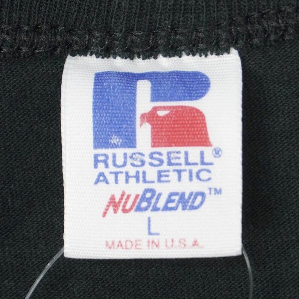 画像2: 90's RUSSELL ブランクTシャツ “BLACK / MADE IN USA” (2)