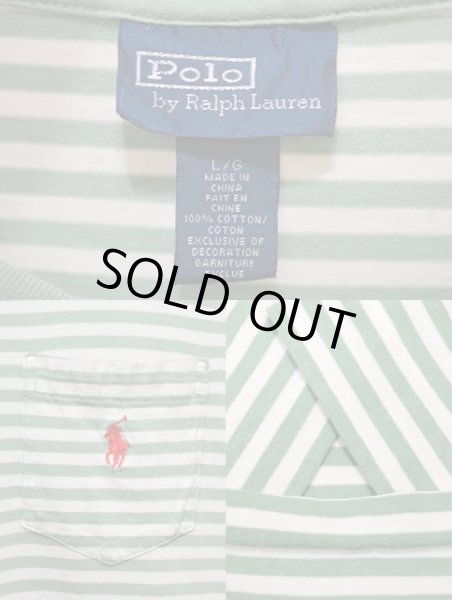 画像3: Polo Ralph Lauren ポケット付き ボーダーTシャツ (3)