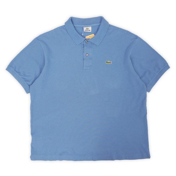 画像1: Late 90's LACOSTE ポロシャツ "DESIGNED IN FRANCE / BLUE" (1)