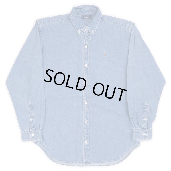 00's Polo Ralph Lauren デニムボタンダウンシャツ