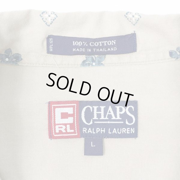 画像3: 90's CHAPS RALPH LAUREN 総柄 S/S オープンカラーシャツ (3)