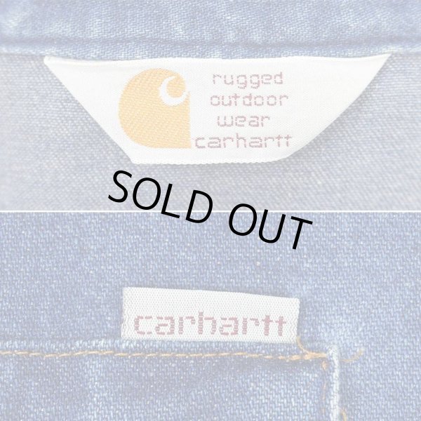 90's Carhartt デニムウエスタンシャツmtp03350602101841