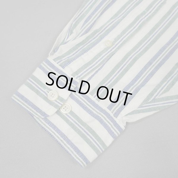 画像4: 90's LANDS' END マルチストライプ柄 ボタンダウンシャツ "MADE IN USA" (4)