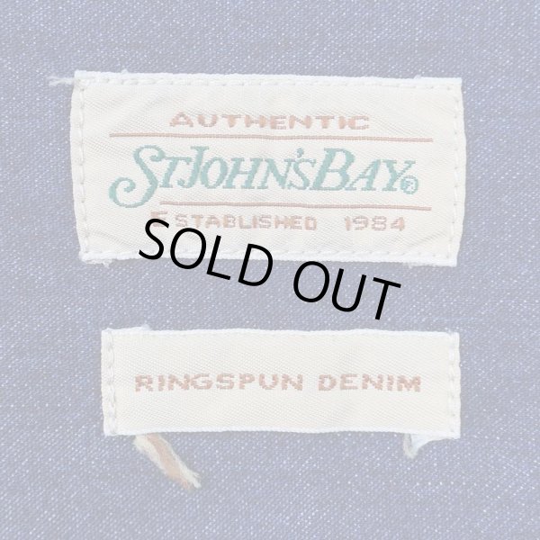 画像2: 90's ST JOHN'S BAY デニムボタンダウンシャツ (2)