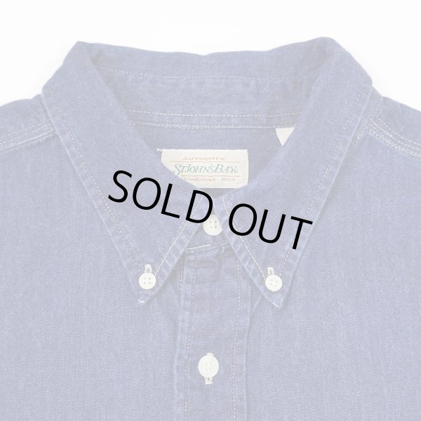 画像3: 90's ST JOHN'S BAY デニムボタンダウンシャツ (3)