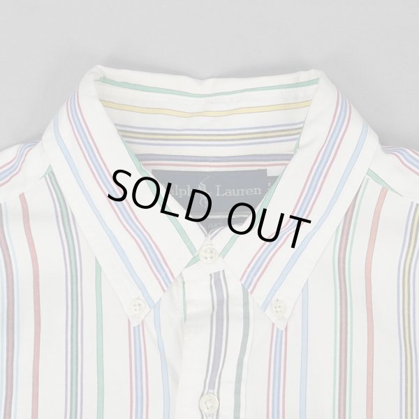画像3: 90's Polo Ralph Lauren マルチストライプ柄 ボタンダウンシャツ "BLAKE" (3)