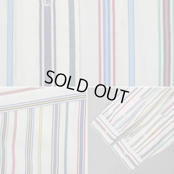 画像4: 90's Polo Ralph Lauren マルチストライプ柄 ボタンダウンシャツ "BLAKE" (4)