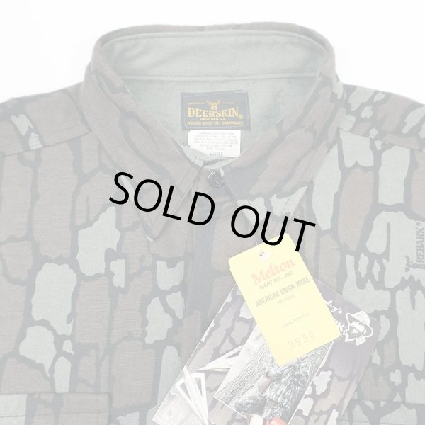 画像3: 90's DEERSKIN トレバークカモ柄 ヘビーネルシャツ "DEADSTOCK / MADE IN USA" (3)