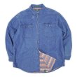 画像1: 90's ORVIS ネイティブ柄ライナー デニムワークシャツ (1)