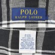 画像2: 00's Polo Ralph Lauren リネンシャツ "Black × White Plaid" (2)