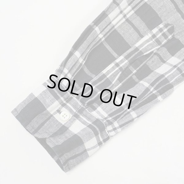画像4: 00's Polo Ralph Lauren リネンシャツ "Black × White Plaid" (4)