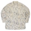 画像1: 90's PERRY ELLIS L/S 総柄 オープンカラーシャツ "LINEN×RAYON" (1)