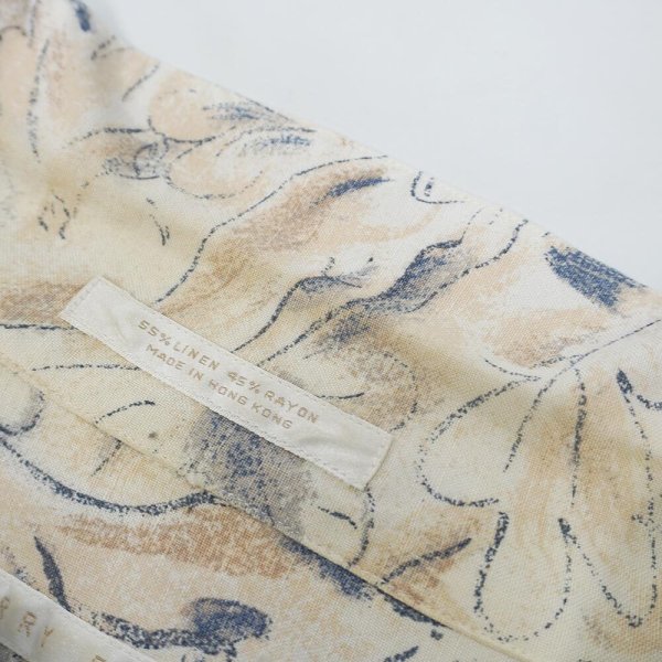 画像5: 90's PERRY ELLIS L/S 総柄 オープンカラーシャツ "LINEN×RAYON" (5)
