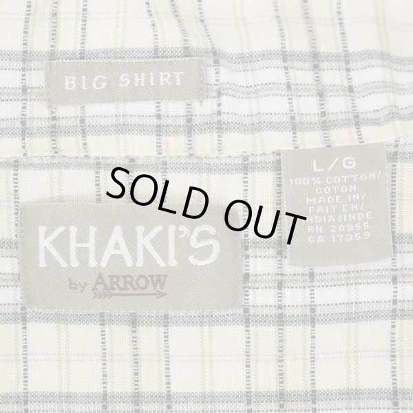 画像2: 90's KHAKI'S by ARROW S/S ワークシャツ "BIG SHIRT" (2)