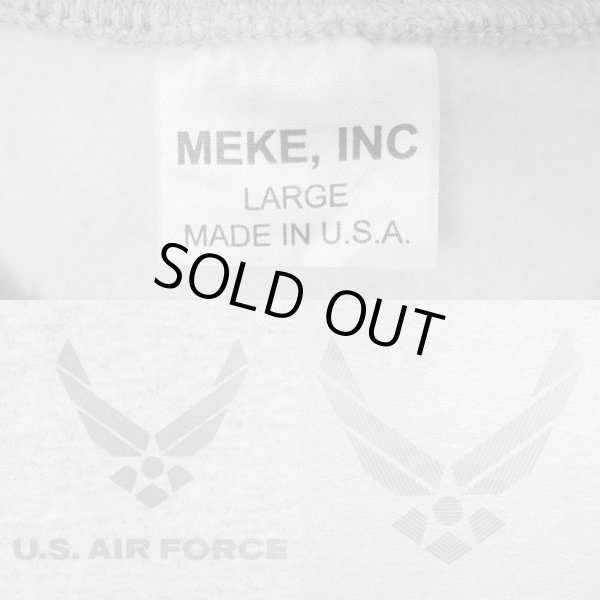 画像3: 90-00's US.AIR FORCE リフレクタープリント スウェット “MADE IN USA / DEADSTOCK” (3)