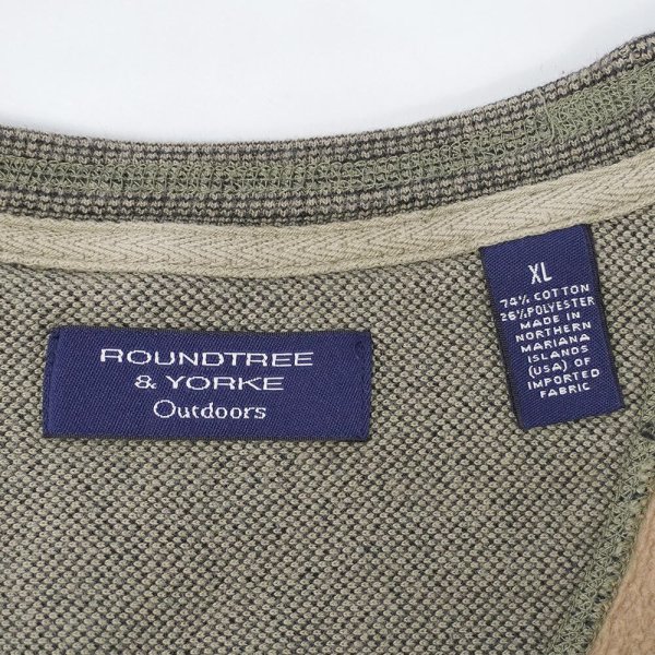 画像2: 00's ROUNDTREE&YORKE コットンピケスウェット (2)