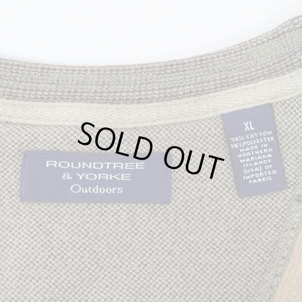 画像2: 00's ROUNDTREE＆YORKE コットンピケスウェット (2)