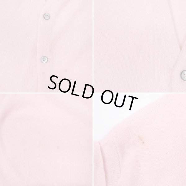 画像4: 90's IZOD LACOSTE アクリルカーディガン " PINK / MADE IN USA" (4)