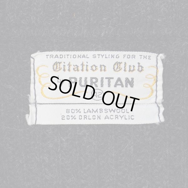 画像2: 70's PURITAN ショールカラー ウールニットカーディガン (2)