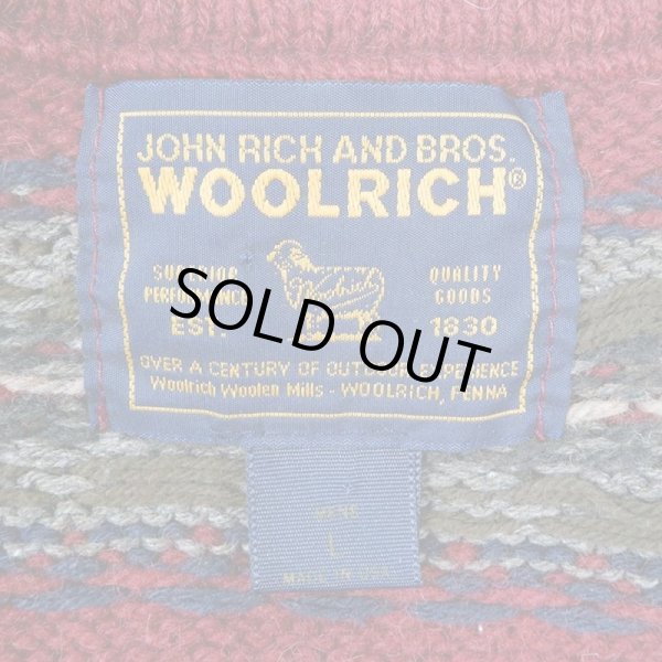 画像3: 90-00's Woolrich 総柄 ウールニット "MADE IN USA" (3)