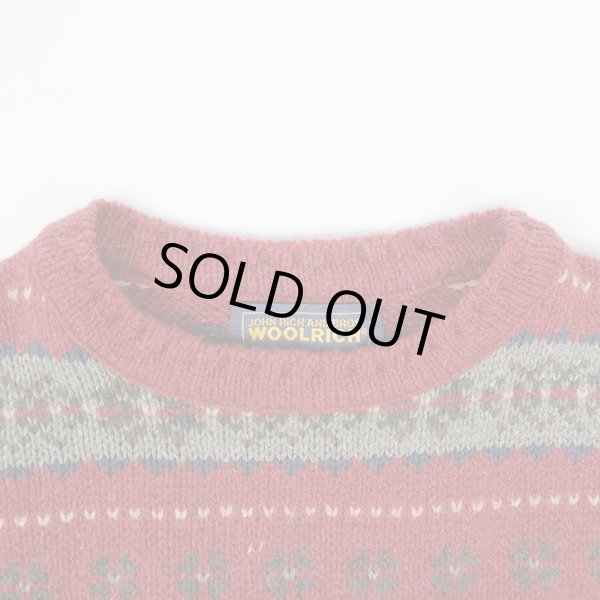 画像5: 90-00's Woolrich 総柄 ウールニット "MADE IN USA" (5)