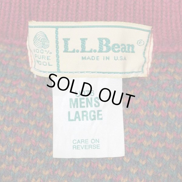 画像2: 80's L.L.Bean ウールニット "MADE IN USA" (2)