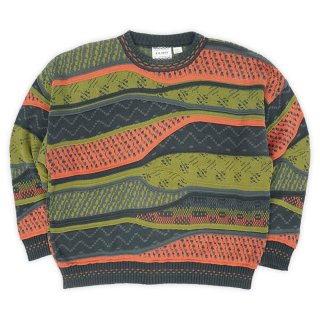 90s Cotton Traders 3Dニット コットン クージー風 90's COTTON TRADERS 3D編み クージータイプ コットンニット