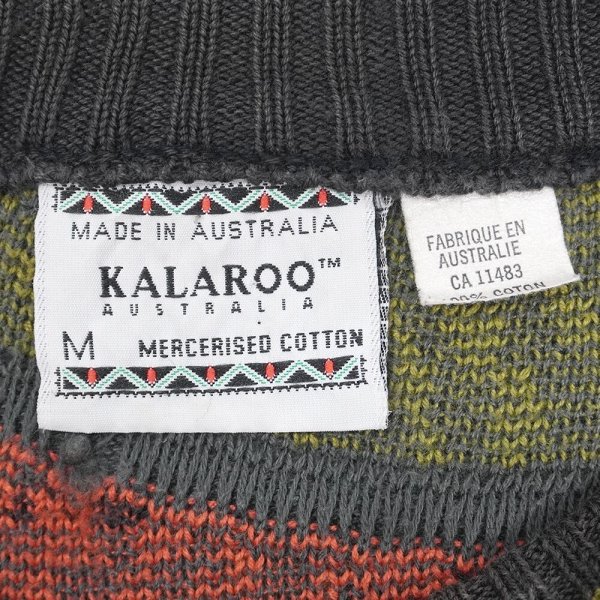 画像2: 90's KALAROO 3D コットンニット "MADE IN AUSTRALIA" (2)