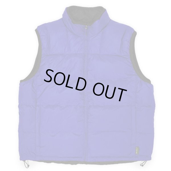 画像2: 00's Eddie Bauer リバーシブルダウンベスト "BLACK × BLUE" (2)