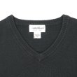 画像3: 90's Eddie Bauer Vネック コットンニットベスト "白タグ / BLACK" (3)