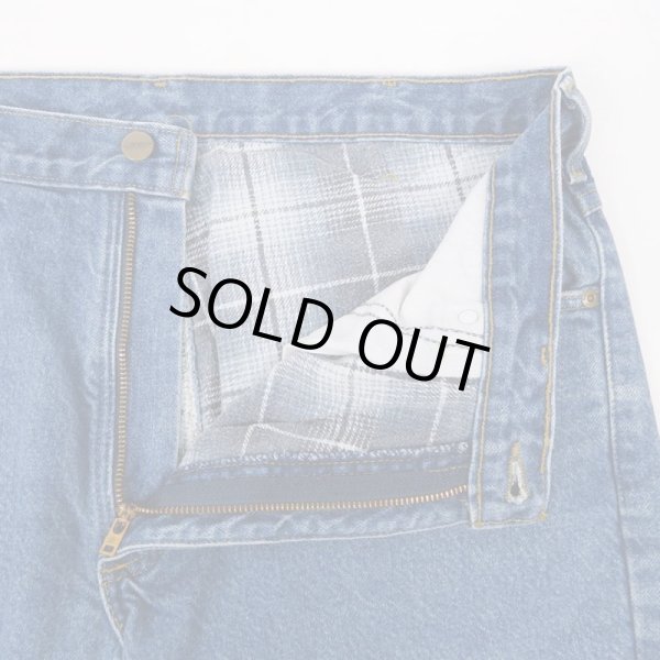 画像3: 00's Carhartt フランネルライナー デニムパンツ "W36 L30" (3)